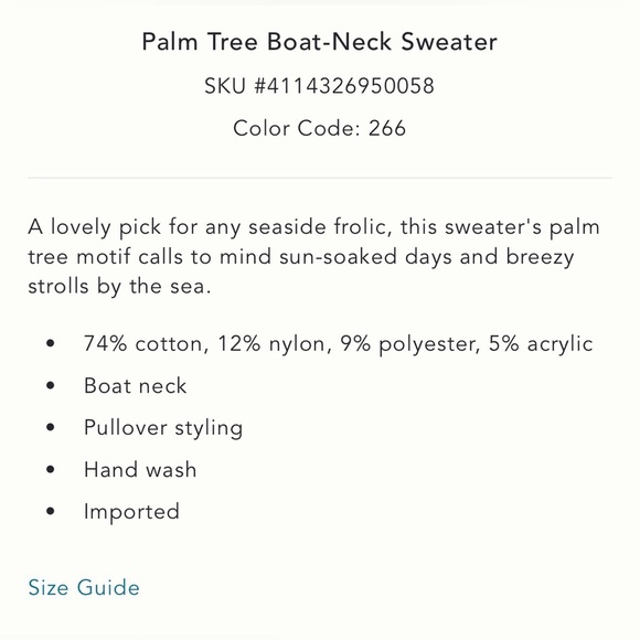 NWT Anthropologie knit palm tree sweater vibrant pink palm tree motif XS - Picture 7 of 8